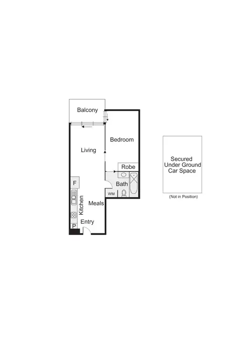Floorplan of Homely apartment listing, 216/54 Nott Street, Port Melbourne VIC 3207