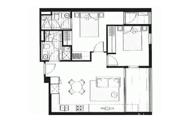 Floorplan of Homely apartment listing, 104/19-21 Poplar Street, Box Hill VIC 3128