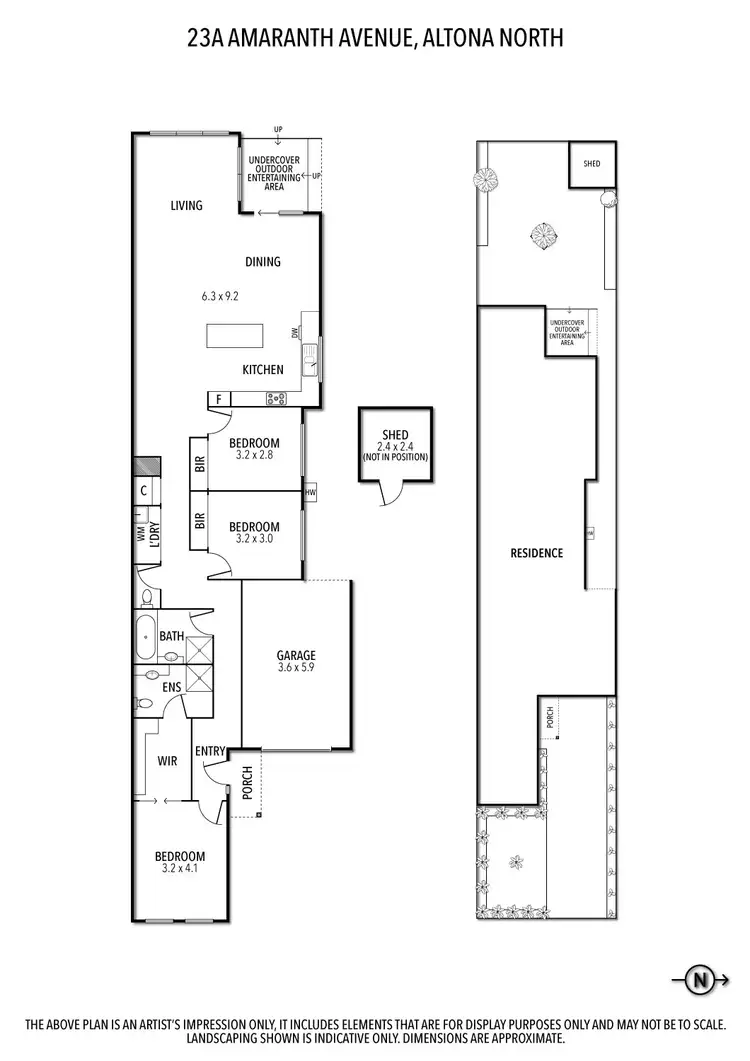 Floorplan of Homely townhouse listing, 23A Amaranth Avenue, Altona North VIC 3025