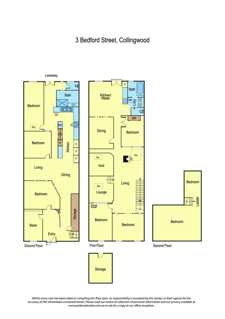 Floorplan of Homely house listing, 3 Bedford Street, Collingwood VIC 3066