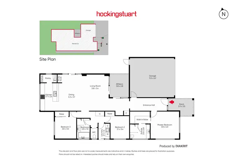 Floorplan of Homely house listing, 8 Carron Close, Eynesbury VIC 3338