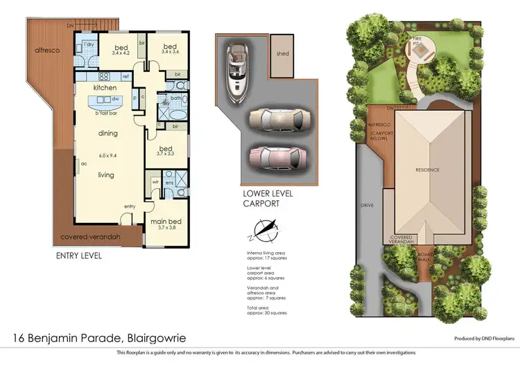 Floorplan of Homely house listing, 16 Benjamin Parade, Blairgowrie VIC 3942