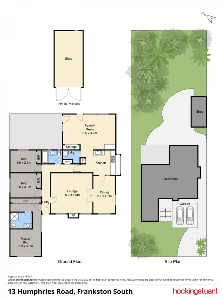 Floorplan of Homely house listing, 13 Humphries Road, Frankston South VIC 3199
