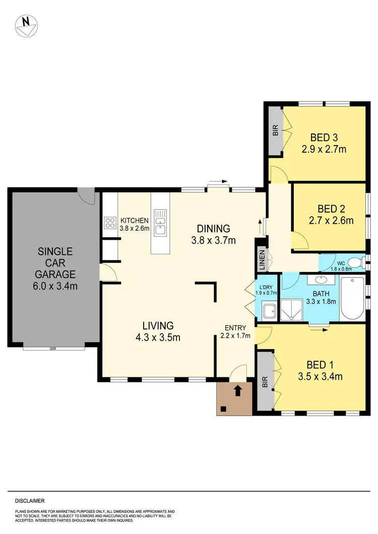 Floorplan of Homely house listing, 9 Leonard Street, Wendouree VIC 3355