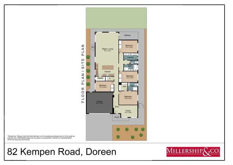 Floorplan of Homely house listing, 82 Kempen Road, Doreen VIC 3754