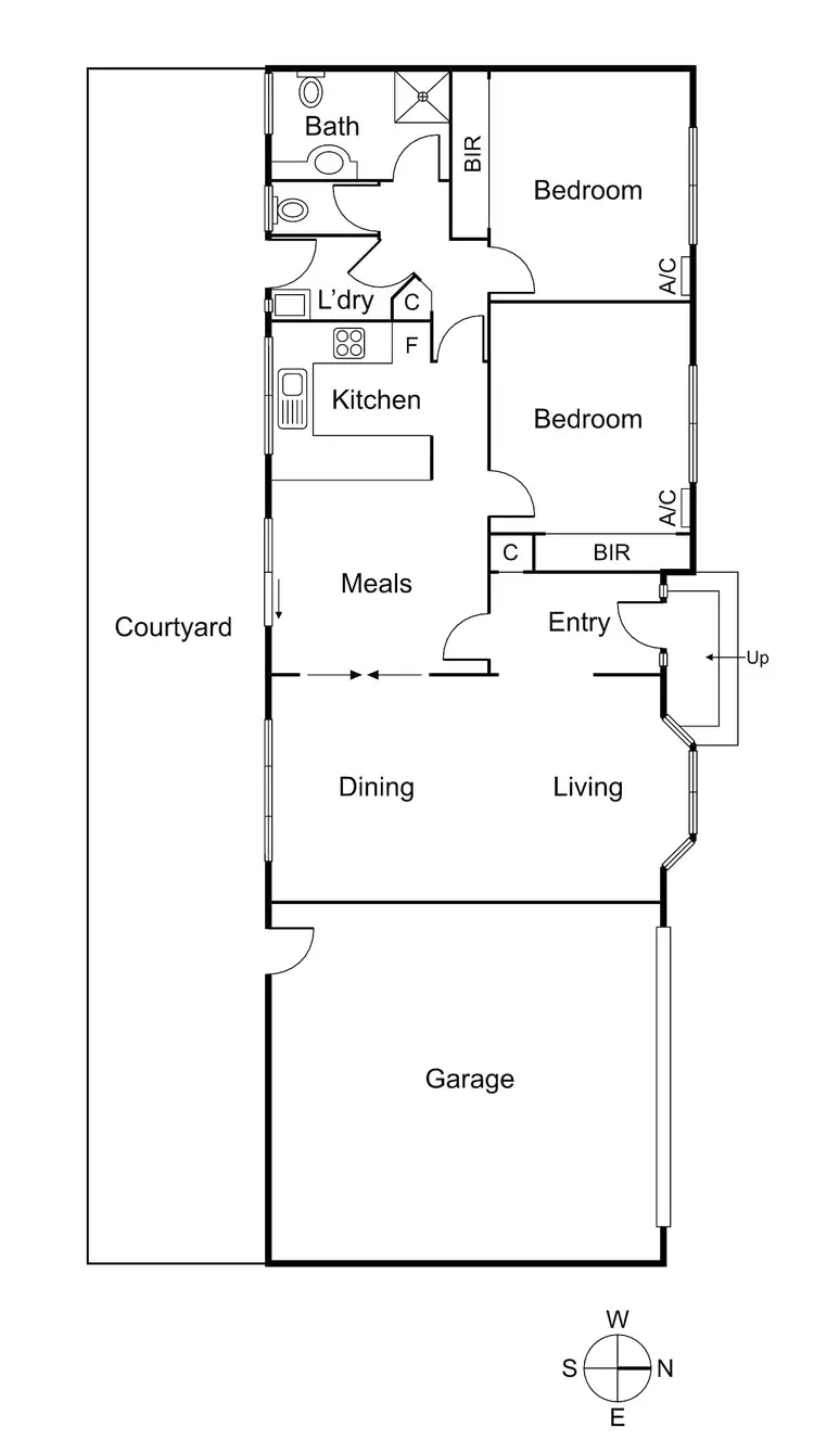 Floorplan of Homely unit listing, 2/242 Koornang Road, Carnegie VIC 3163
