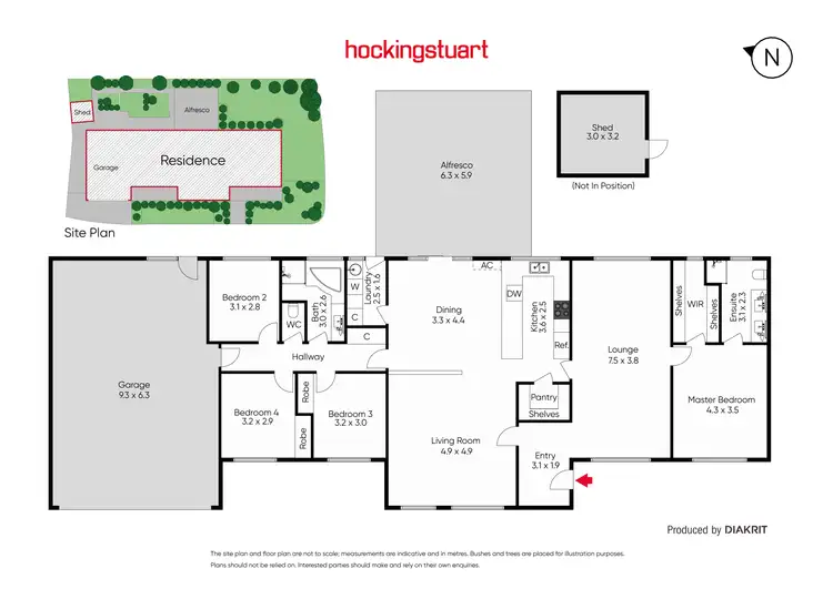 Floorplan of Homely house listing, 2 Marlo Drive, Harkness VIC 3337