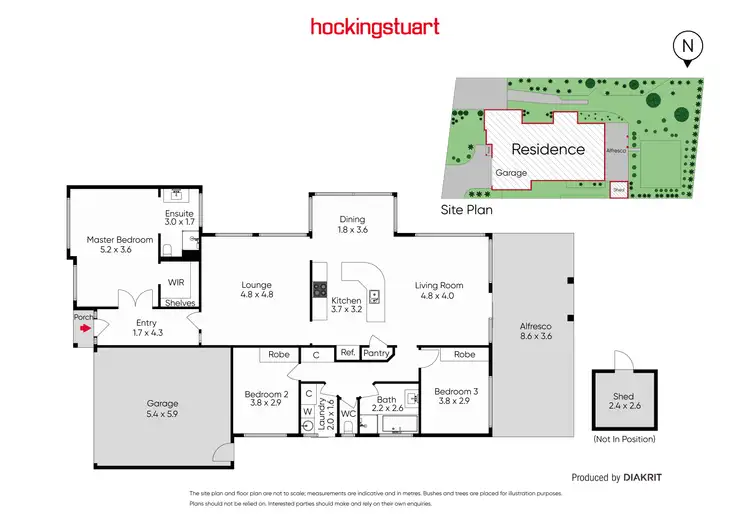 Floorplan of Homely house listing, 54 Featherhead Way, Harkness VIC 3337