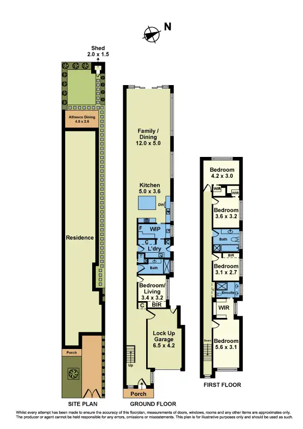Floorplan of Homely townhouse listing, 83A Challis Street, Newport VIC 3015