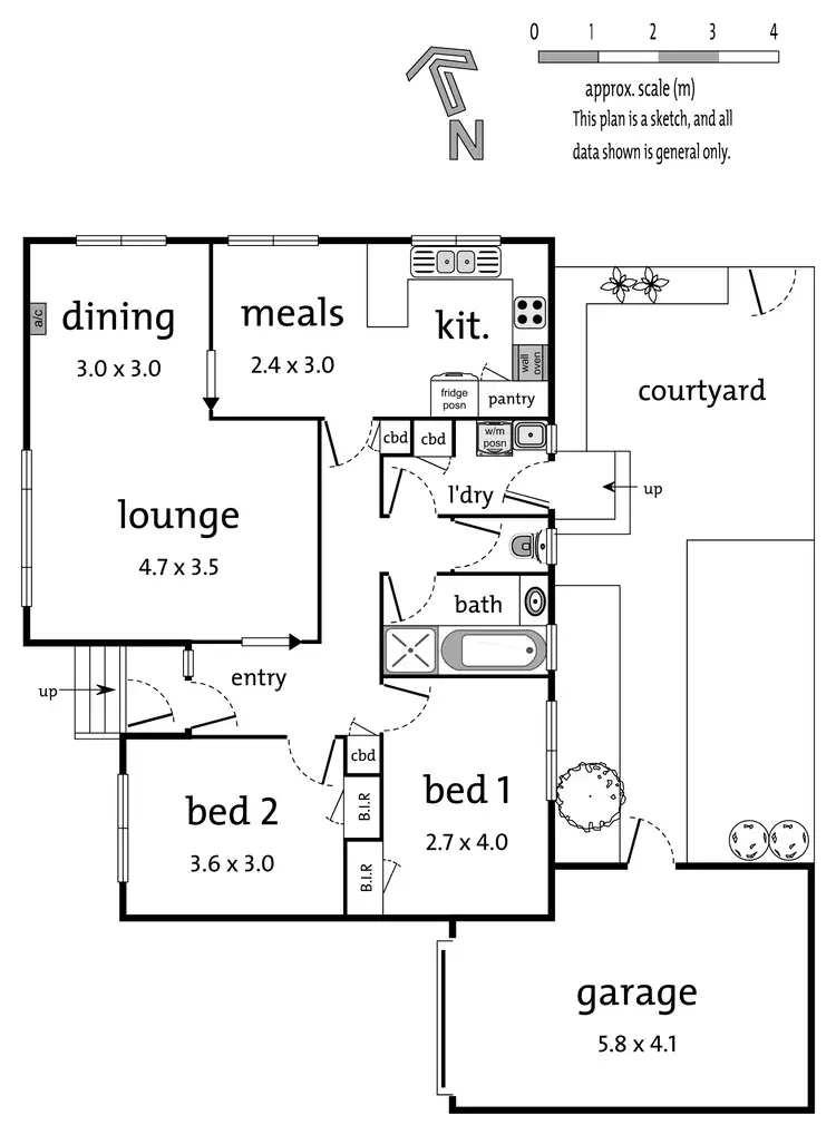 Floorplan of Homely unit listing, 1/24 Luckie Street, Nunawading VIC 3131