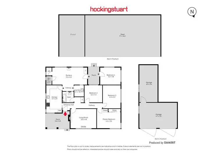 Floorplan of Homely house listing, 180 Navigator Dunnstown Road, Navigators VIC 3352