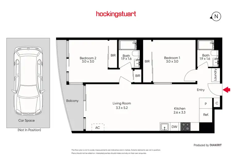 Floorplan of Homely apartment listing, 1409/50 Albert Road, South Melbourne VIC 3205
