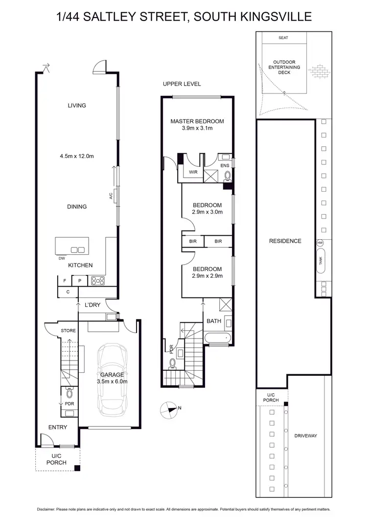 Floorplan of Homely house listing, 1/44 Saltley Street, South Kingsville VIC 3015