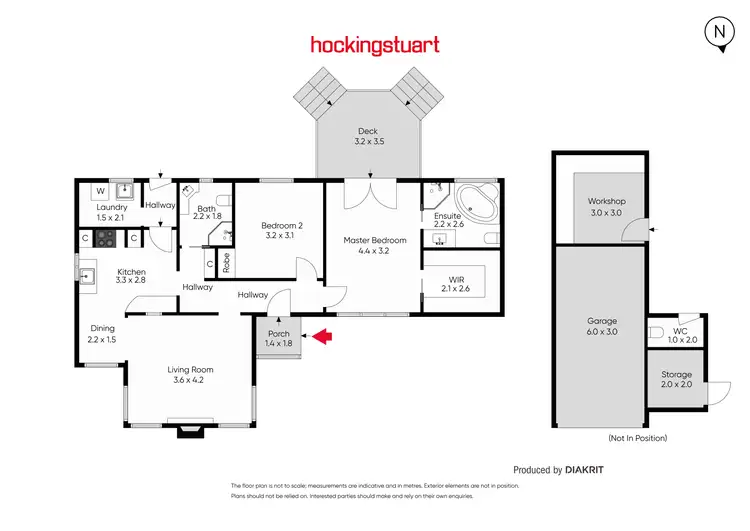 Floorplan of Homely house listing, 3 Stewart Street, Newington VIC 3350