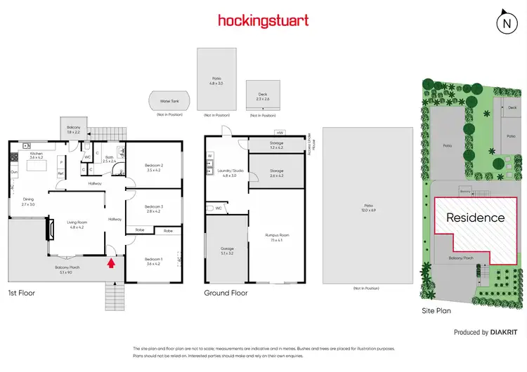 Floorplan of Homely house listing, 53 Manningham Road, Bulleen VIC 3105