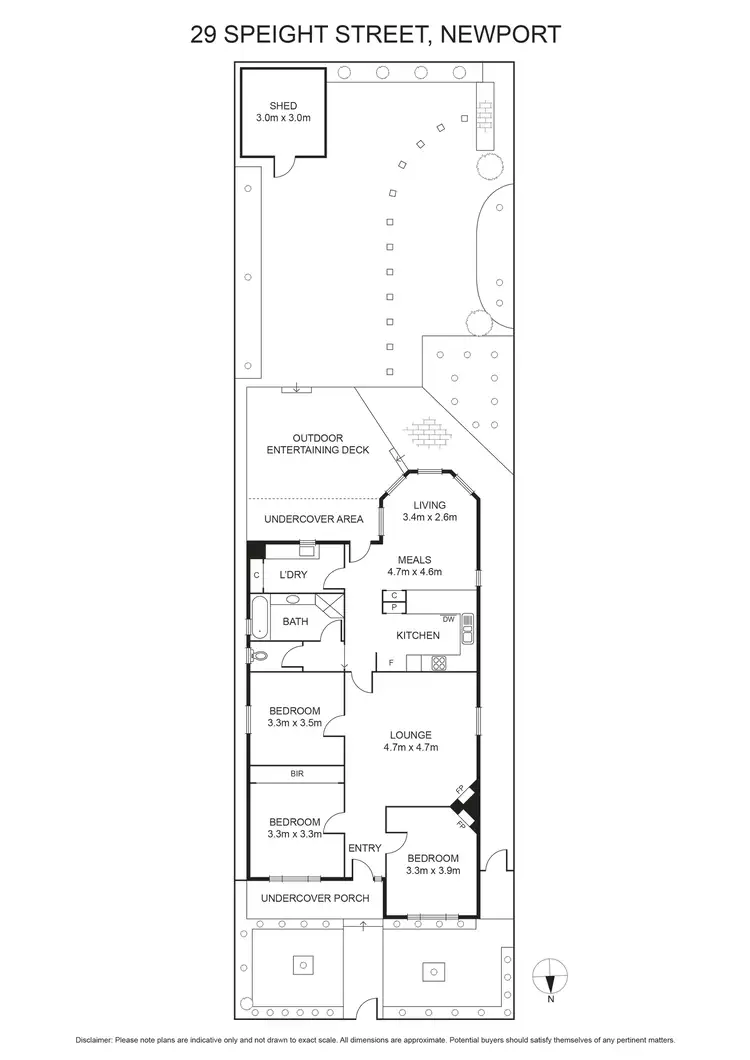 Floorplan of Homely house listing, 29 Speight Street, Newport VIC 3015