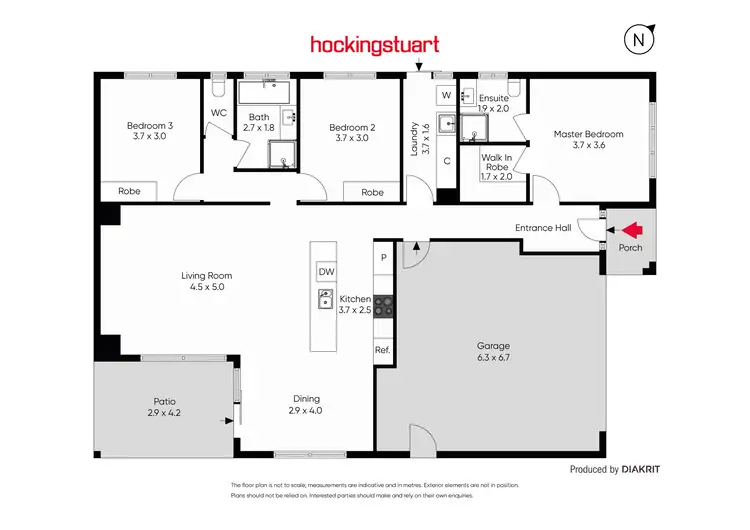 Floorplan of Homely house listing, 6 Delaney Drive, Miners Rest VIC 3352