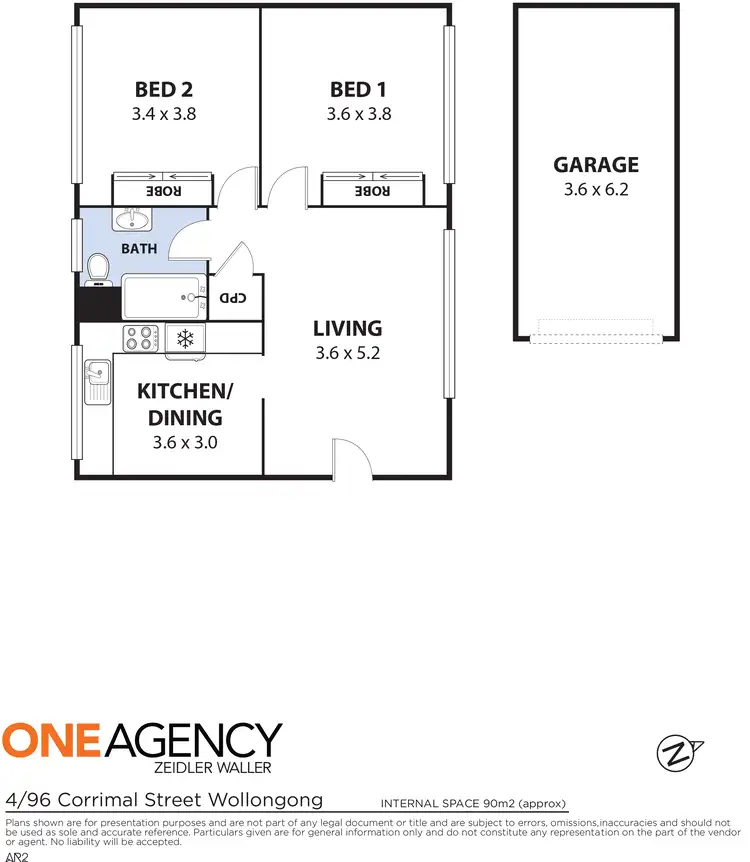 Floorplan of Homely apartment listing, 4/96 Corrimal Street, Wollongong NSW 2500