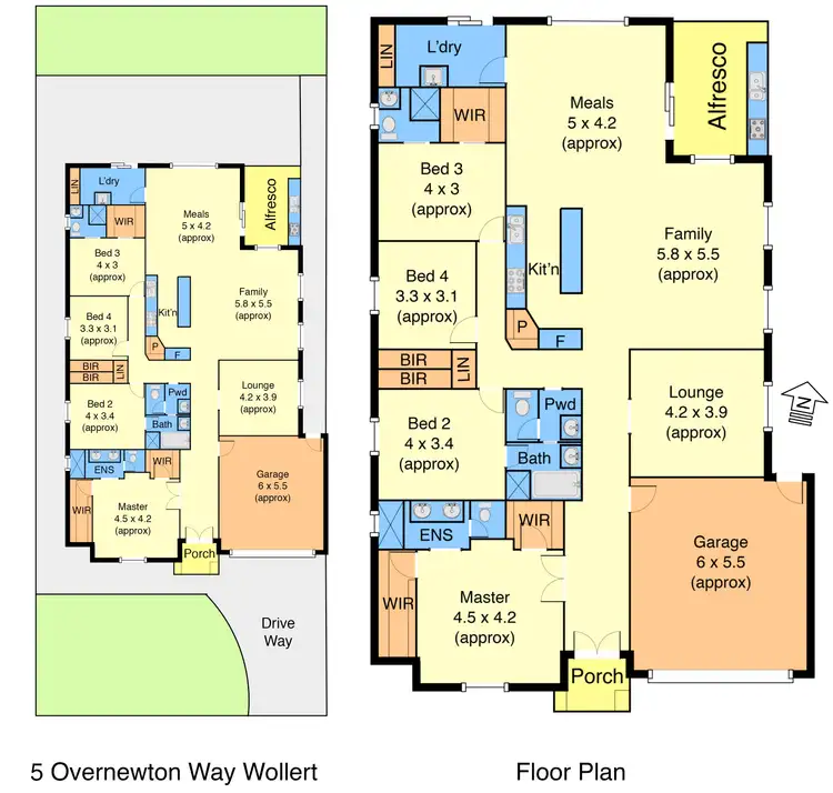Floorplan of Homely house listing, 5 Overnewton Way, Wollert VIC 3750