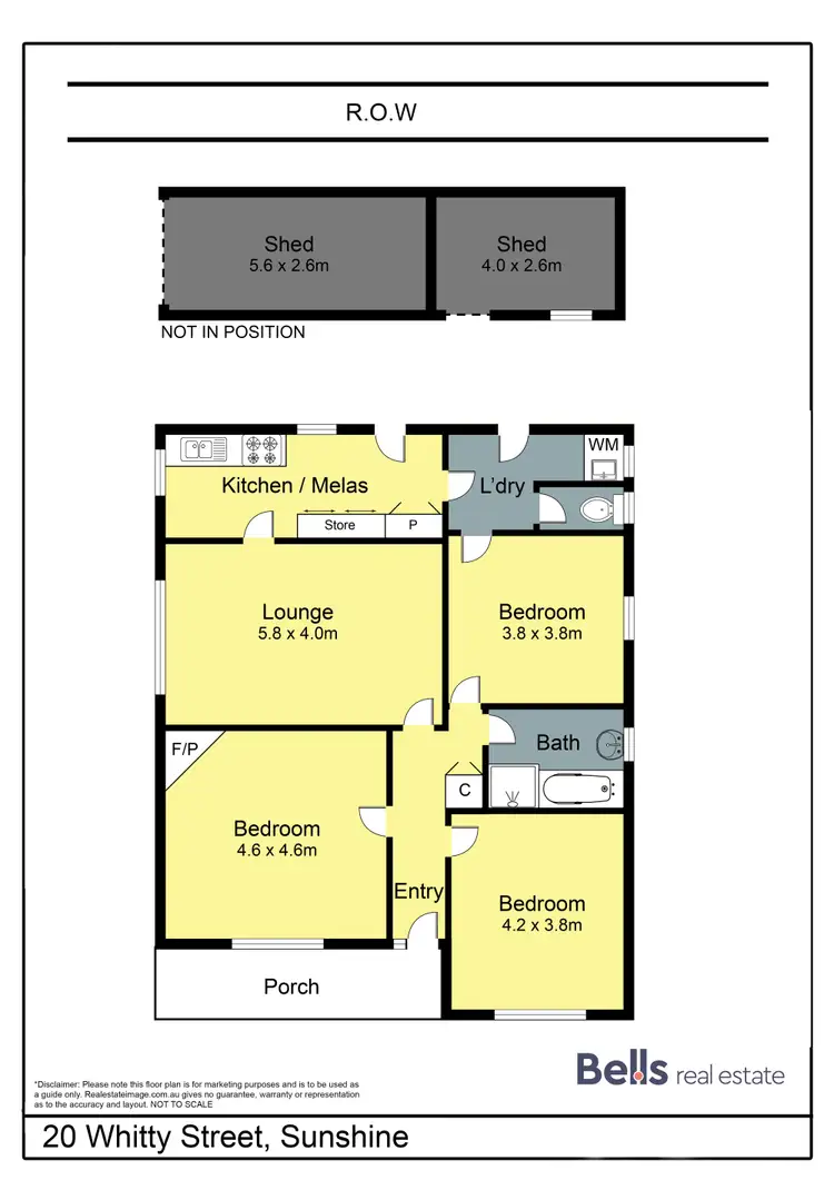 Floorplan of Homely house listing, 22 Whitty Street, Sunshine VIC 3020