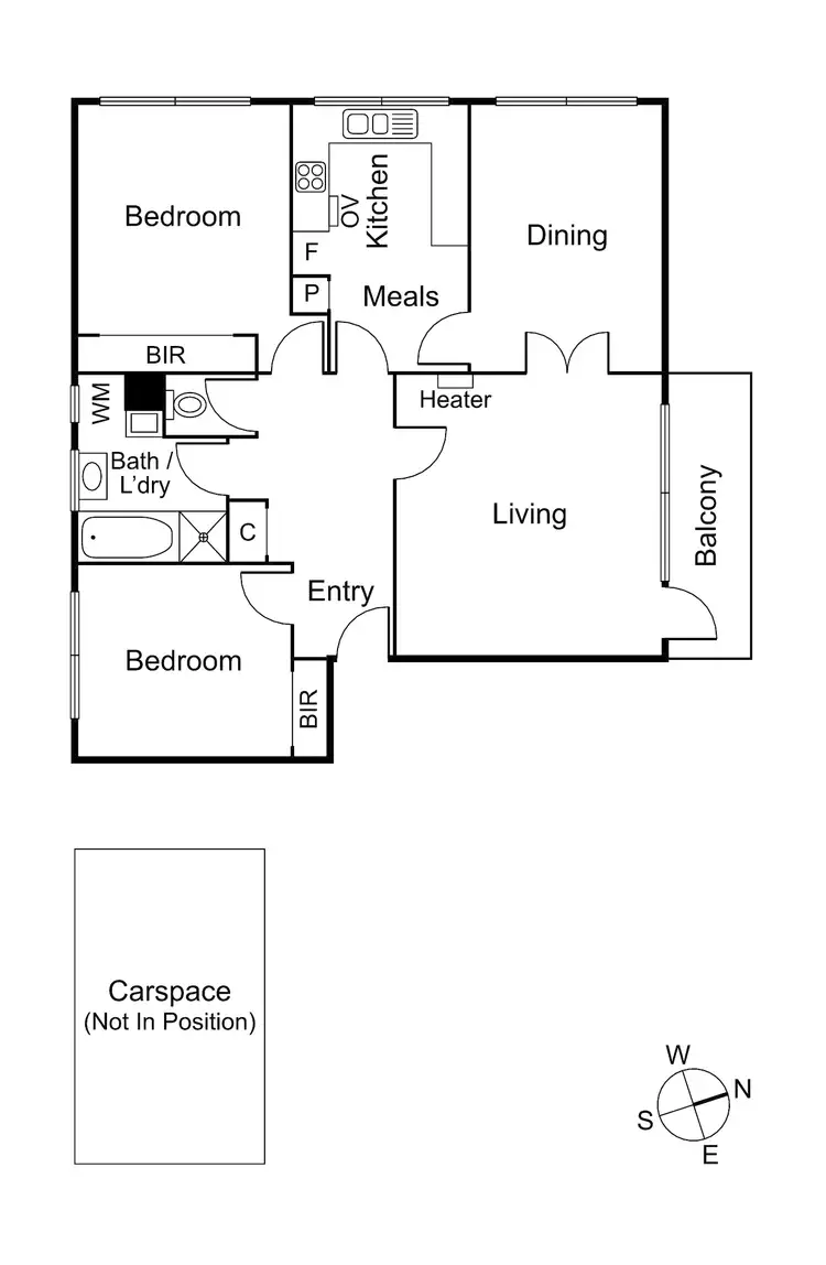 Floorplan of Homely apartment listing, 1/46 Westbury Street, St Kilda East VIC 3183