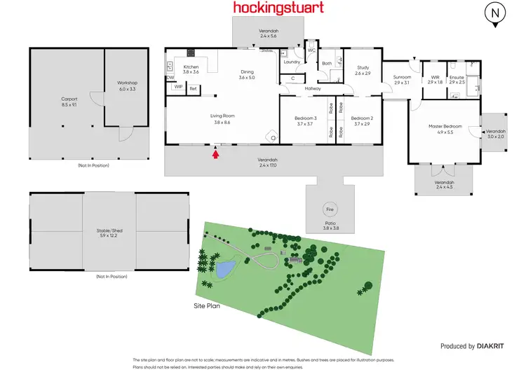 Floorplan of Homely house listing, 145 Locarno Road, Clydesdale VIC 3461