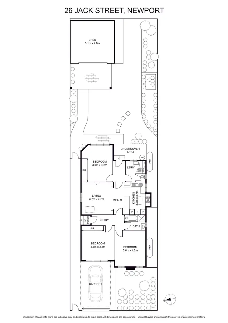 Floorplan of Homely house listing, 26 Jack Street, Newport VIC 3015