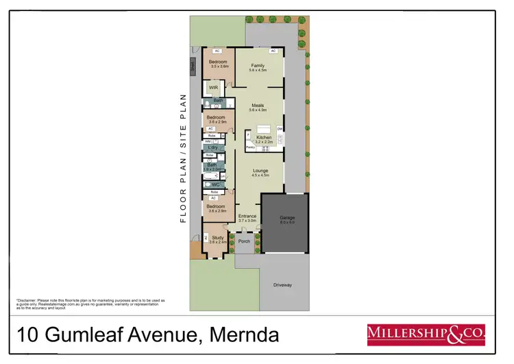 Floorplan of Homely house listing, 10 Gumleaf Avenue, Mernda VIC 3754