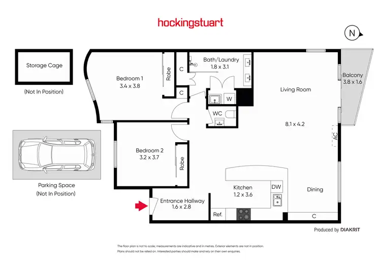 Floorplan of Homely apartment listing, 402/23 Queens Road, Melbourne VIC 3004