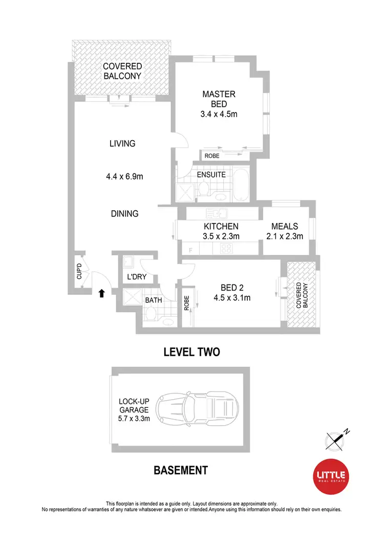 Floorplan of Homely apartment listing, 202/6 Karrabee Avenue, Huntleys Cove NSW 2111