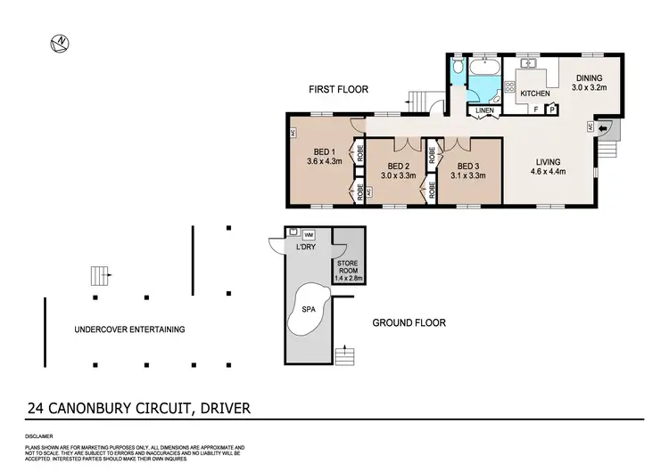 Floorplan of Homely house listing, 24 Canonbury Circuit, Driver NT 830