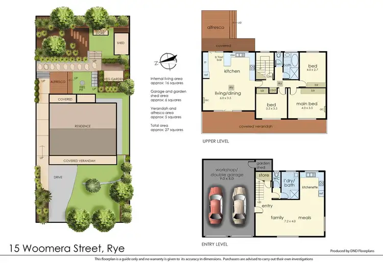 Floorplan of Homely house listing, 15 Woomera Street, Rye VIC 3941