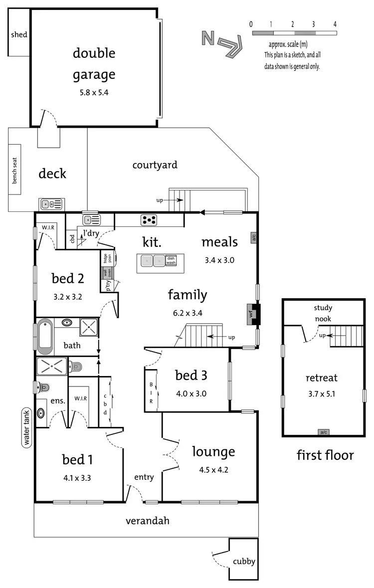 Floorplan of Homely townhouse listing, 1/26 Sunnyside Avenue, Nunawading VIC 3131