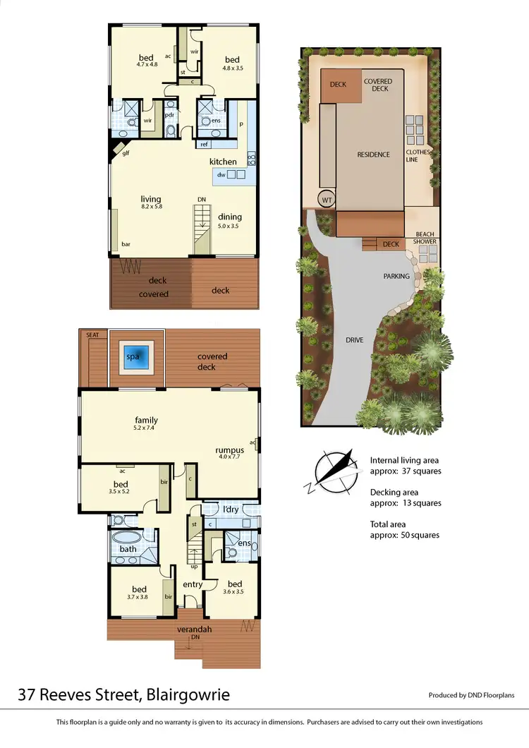 Floorplan of Homely house listing, 37 Reeves Street, Blairgowrie VIC 3942