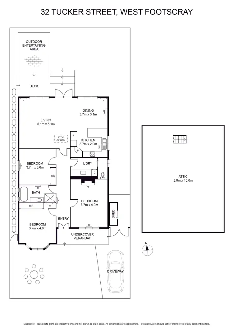 Floorplan of Homely house listing, 32 Tucker Street, West Footscray VIC 3012