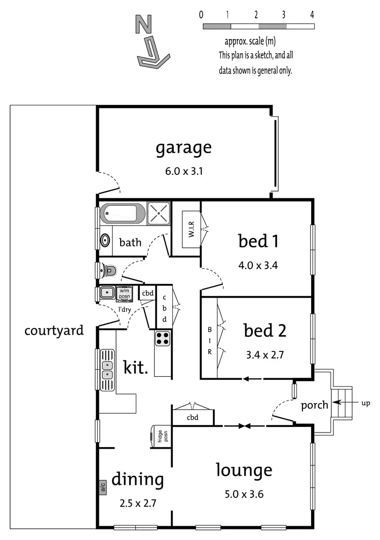 Floorplan of Homely unit listing, 1/15-17 Arlington Street, Ringwood VIC 3134