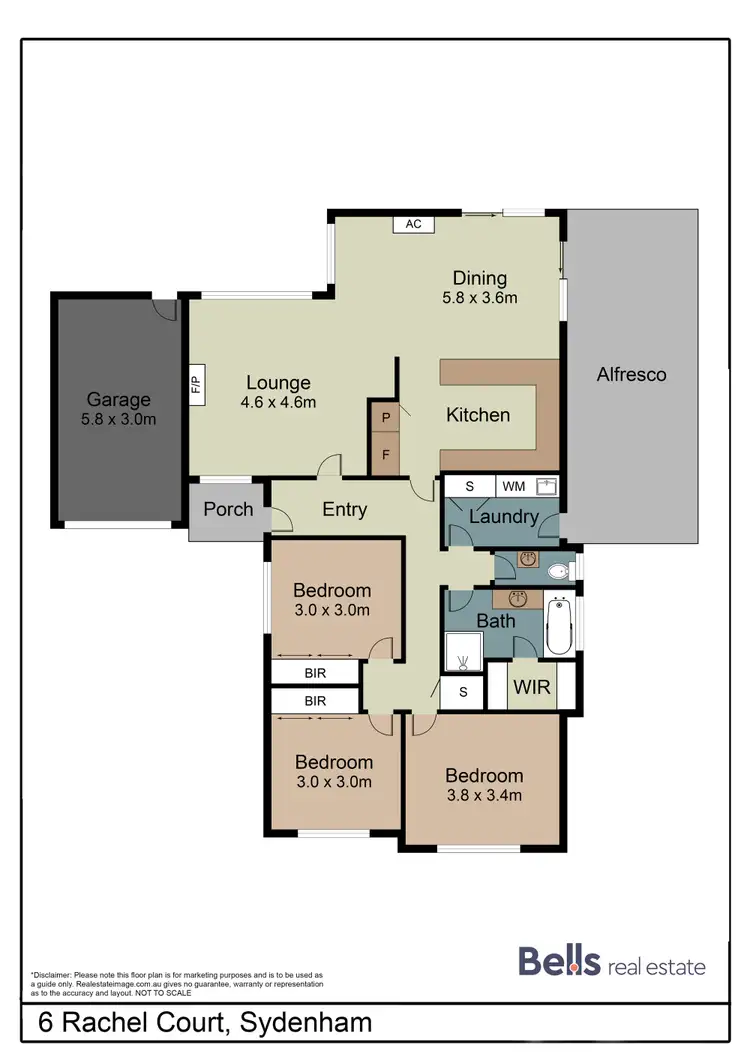 Floorplan of Homely house listing, 6 Rachel Court, Sydenham VIC 3037