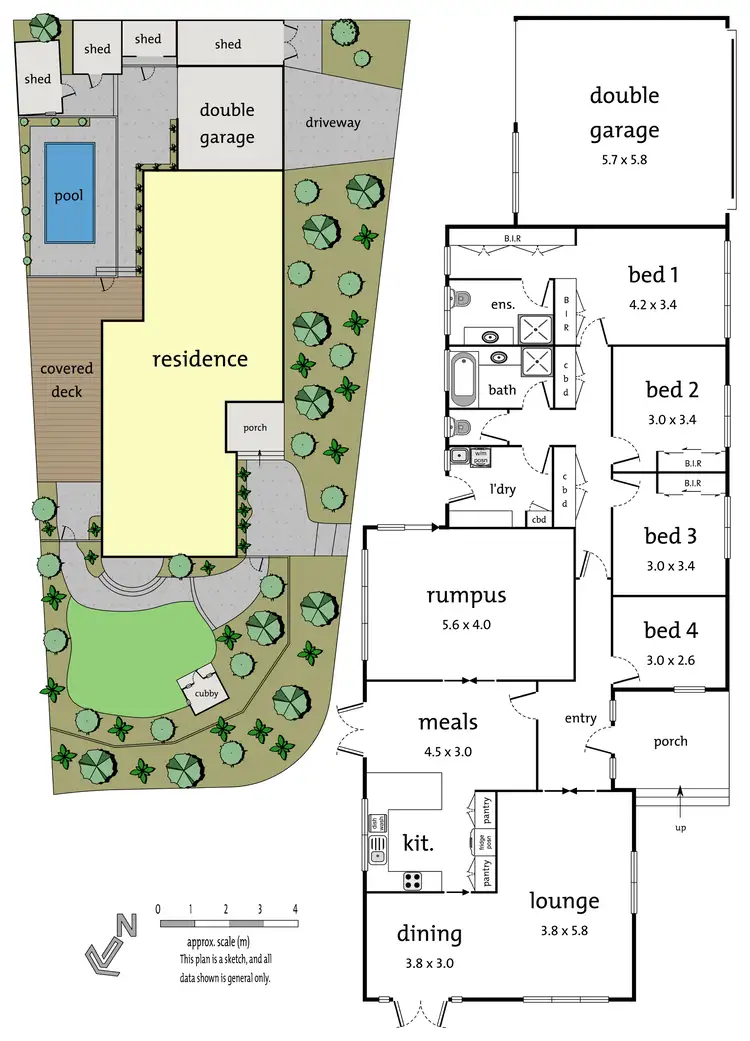 Floorplan of Homely house listing, 34 Savanna Drive, Mooroolbark VIC 3138