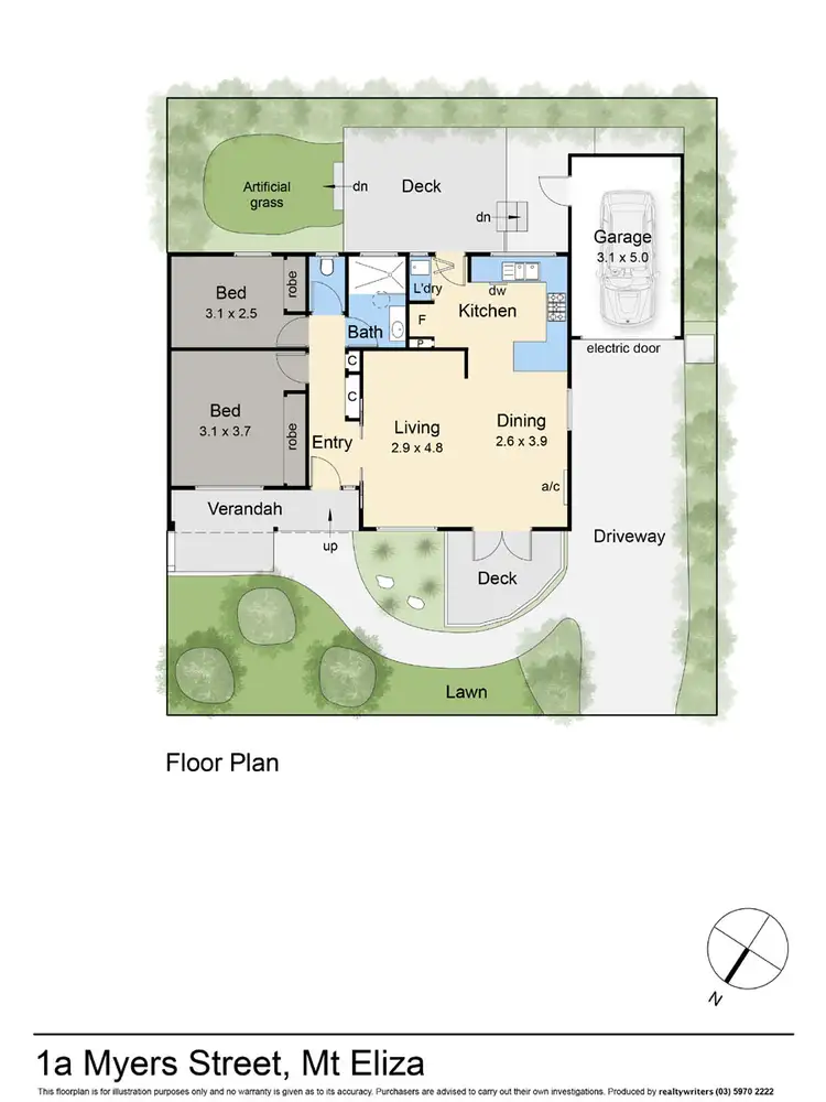 Floorplan of Homely house listing, 1A Myers Street, Mount Eliza VIC 3930