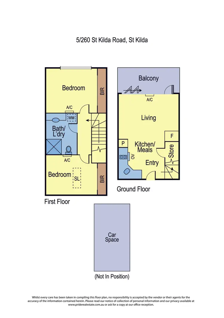Floorplan of Homely apartment listing, 5/260 St Kilda Road, St Kilda VIC 3182