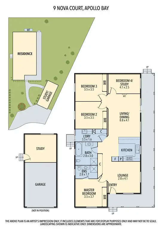Floorplan of Homely house listing, 9 Nova Court, Apollo Bay VIC 3233