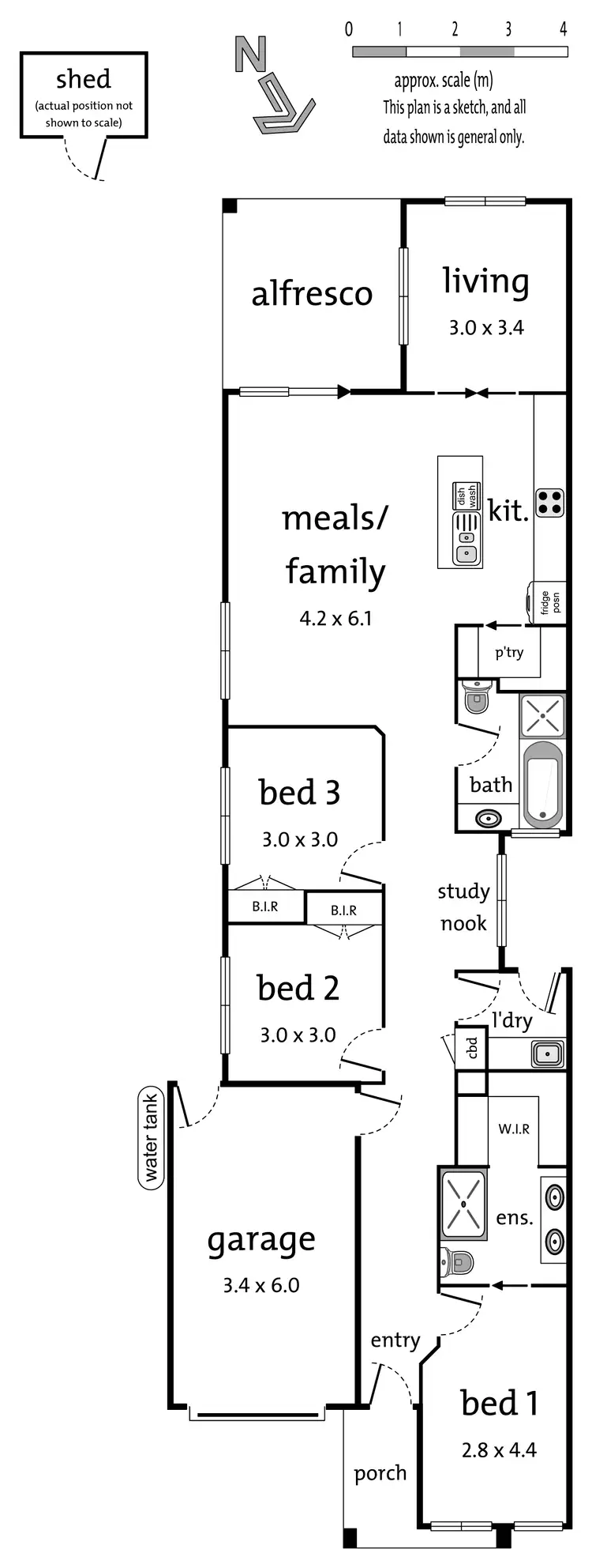 Floorplan of Homely house listing, 12A Morris Road, Croydon VIC 3136