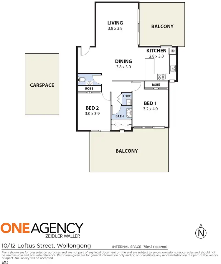 Floorplan of Homely apartment listing, 10/12-14 Loftus Street, Wollongong NSW 2500