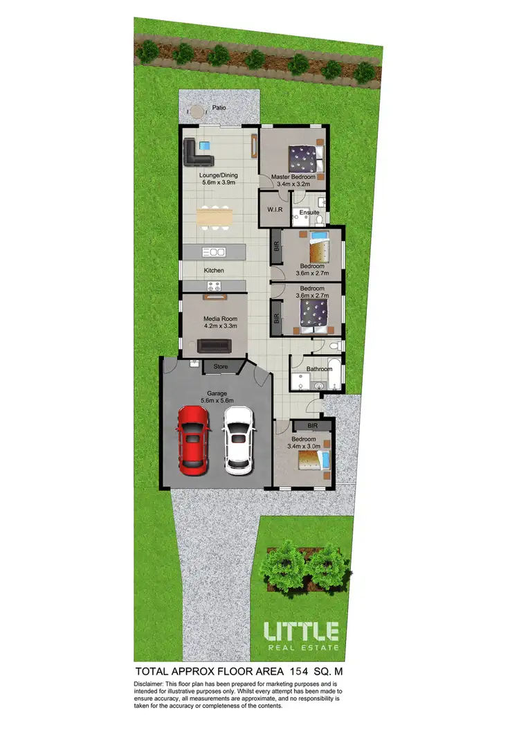 Floorplan of Homely house listing, 6 Aspect Place, Pacific Pines QLD 4211