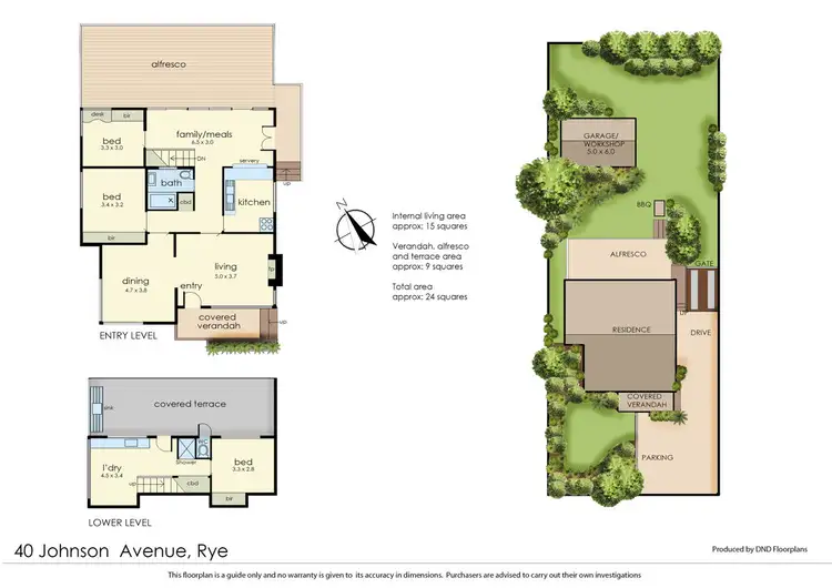 Floorplan of Homely house listing, 40 Johnson Avenue, Rye VIC 3941
