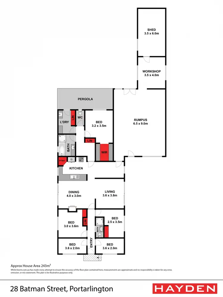 Floorplan of Homely house listing, 28 Batman Street, Portarlington VIC 3223