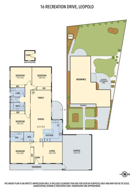 Floorplan of Homely house listing, 16 Recreation Drive, Leopold VIC 3224