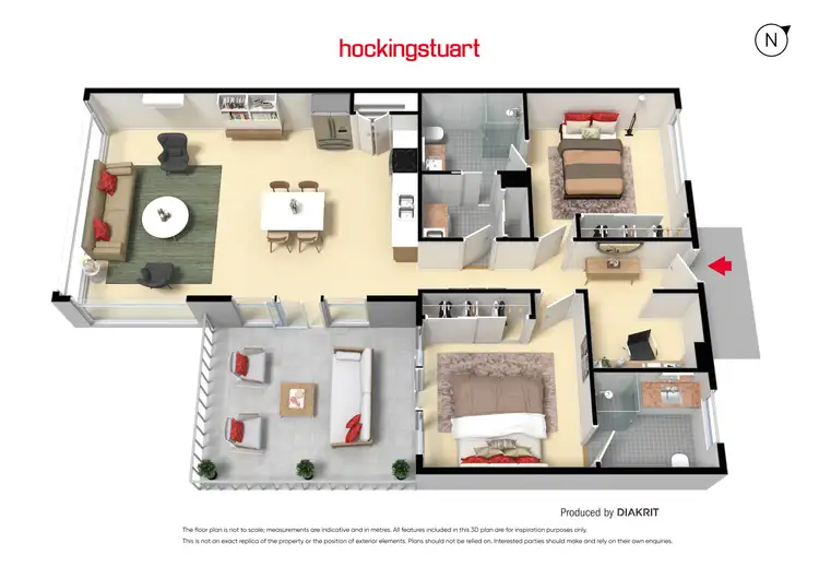Floorplan of Homely apartment listing, 207/88 Epping Road, Epping VIC 3076