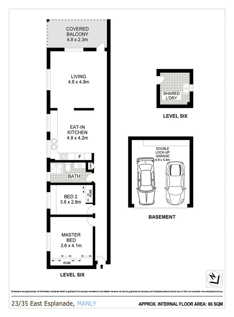 Floorplan of Homely apartment listing, 23/35 East Esplanade, Manly NSW 2095