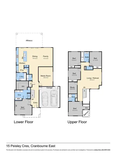Floorplan of Homely house listing, 15 Peisley Crescent, Cranbourne East VIC 3977
